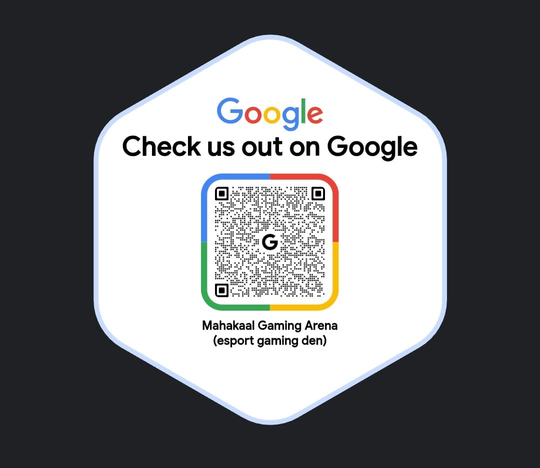 Scan this QR code to leave a Google review for Mahakaal Gaming Arena